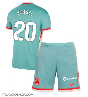 Atletico Madrid Axel Witsel #20 Seconda Maglia Bambino 2024-25 Manica Corta (+ Pantaloni corti)